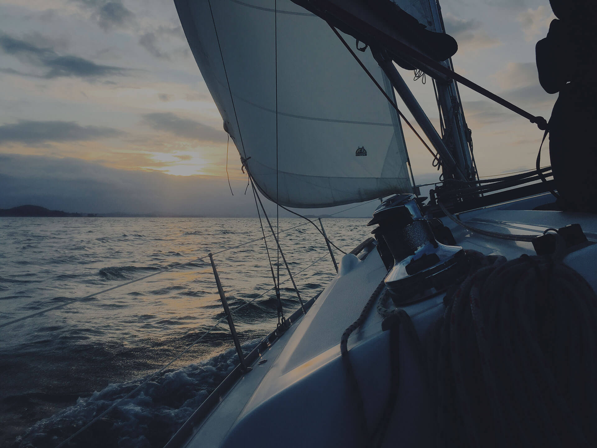 Voilier en mer du Nord