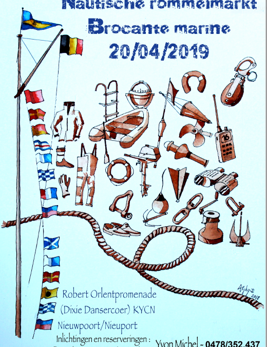 Brocante marine à Nieuport